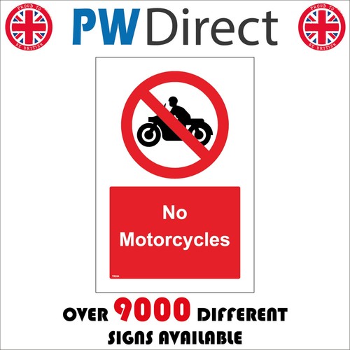 Sign motorcycles motorbikes - no,