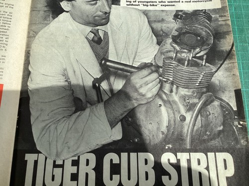 Triumph tiger cub engine strip - triumph,