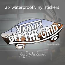 2 x Colourful VanLife Sticker