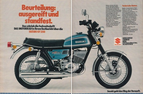 Suzuki 250 advertisement - -,