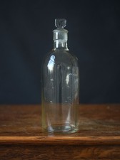 Vintage Clear Glass Bottle