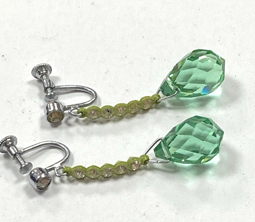 Art deco faceted crystal glass - deco,