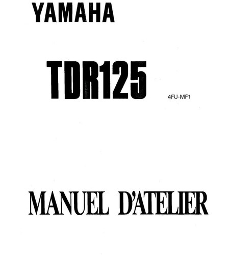 Yamaha tdr 125 repair workshop - yamaha,