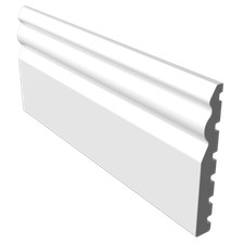 Plastic Skirting Torus / Ogee PVC Board 100mm 4",  125mm 5" or 140mm 5.5" uPVC