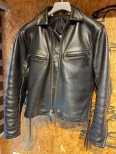 Vintage Langlitz Leathers Riders Jaket Leather Jacket Outer Mens Size 40 Black