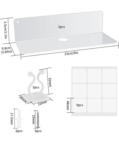 Pcs acrylic floating - 3,