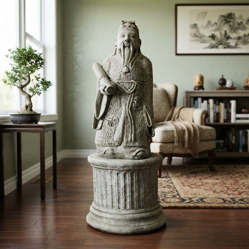 Stone garden confucius - garden, man