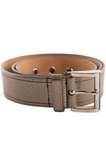 PRADA BRONZE LEATHER BELT 90CM