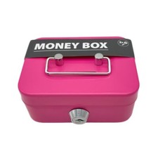Metal Cash Box with Coin Slot Coin Saving Box Durable Coin Bank