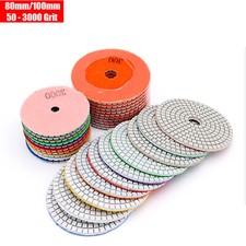 80mm 100mm Ceramic Granite Marble Tile Diamond Polishing Pads Wet Variation