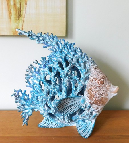 Angel fish statue sculpture - statue,
