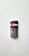 YETI BIKE HEAD BADGE DECAL STICKER 3M ALUMINIUM REPLICA