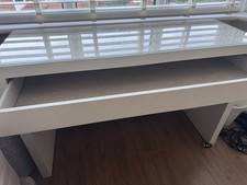 IKEA Vanity Desk and Draw Unit 120cm X 41cm Includes Glass Top