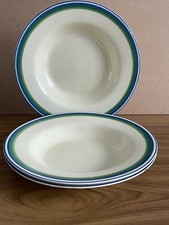3x Clarice Cliff Soup Bowls