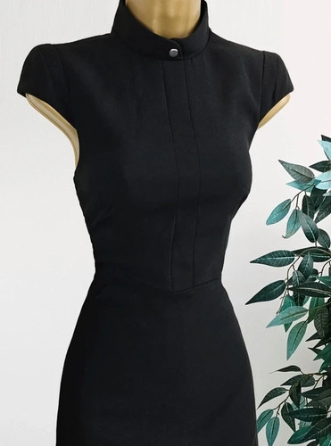 Karen millen black pleated - black,