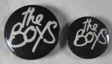 The Boys 2 X Vintage Early 1980s Pin Button Badges Post Punk New Wave