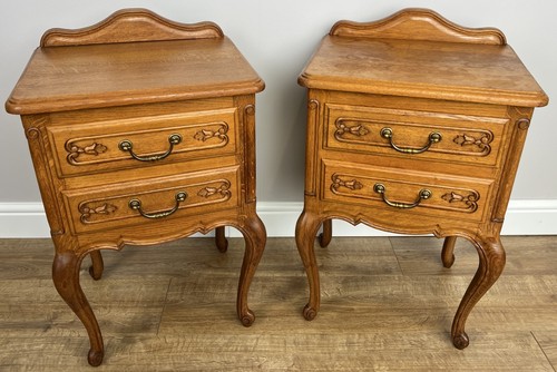 Pair bedside tables - of,