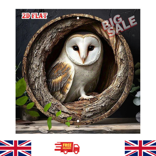 Stunning owl garden plaque - owl,