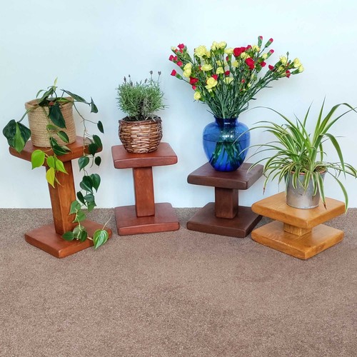 Plant stand pinewood - plant,