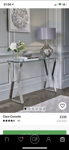 Glass console table - console,