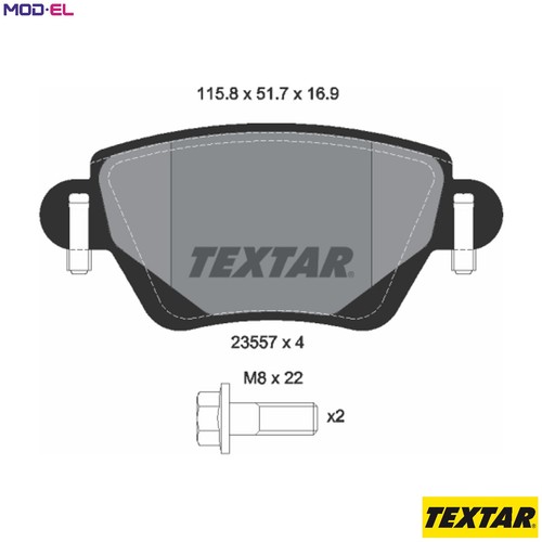 Brake pad set disc - disc,