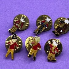 Rupert Bear Pin Badges x 6