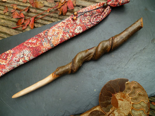 Handmade beech wood wand - beech,
