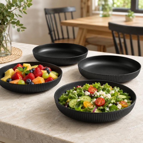 4pcs deep pasta bowls - 4pcs,