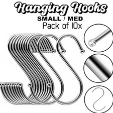 Quality S Hooks Stainless Steel Kitchen Meat Pans Utensil Clothes Hanger Hanging