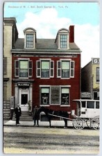 Postcard PA York Residence