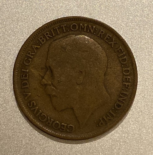 1916 old one penny king - old,