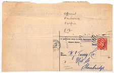 GB Official Railway Perrin Coal, Coke & Fuel Traffic Stourbridge 1951 AK139