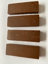 Victorian reclaimed encaustic floor hall tile chocolate brown geometric