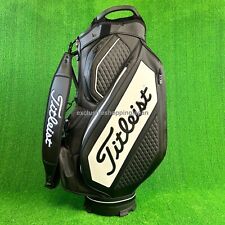 Titleist Mens Golf Premium Cart Bag 2023 10 x 47inch 15-way Divider Black White
