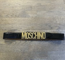 MOSCHINO Logo Leather