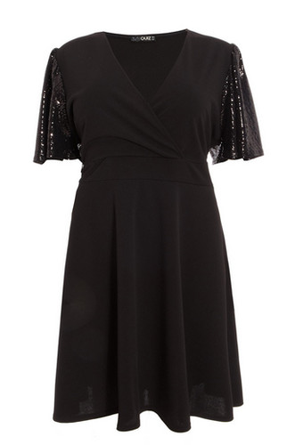 Quiz curve black sequin - curve, skater