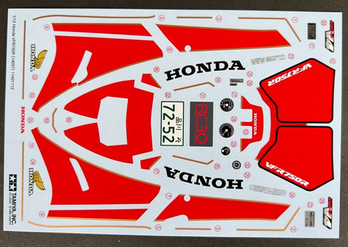 Tamiya decals honda - honda,