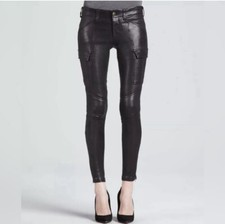 J Brand Houlihan Black Leather