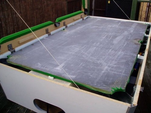 Pool table recover re cloth - table, re-cloth