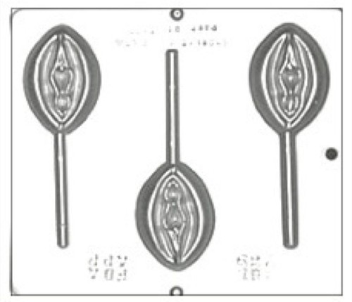 Vagina lollipop chocolate - lollipop,