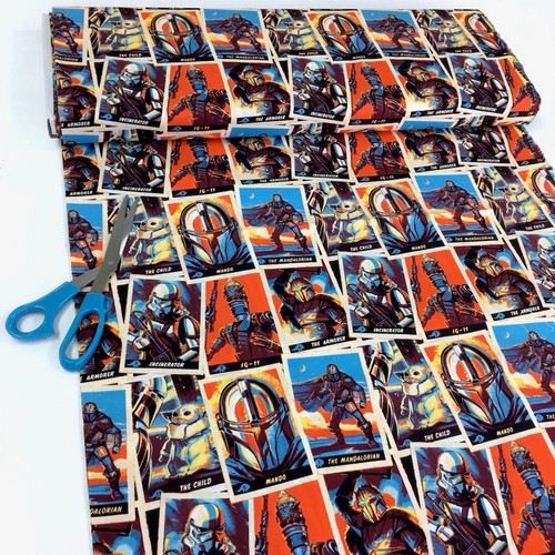 Star wars mandalorian fabric - star,