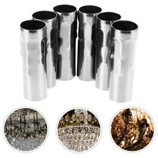  6 Pcs Chandelier Replacement Parts Light Holder Crystal Crystals
