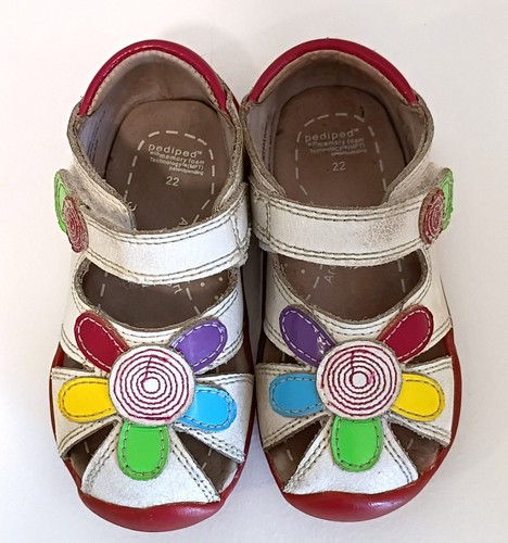 Pediped daisy white multi - pediped,