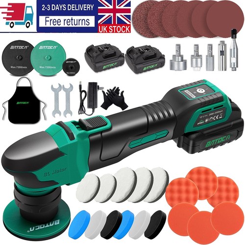 Cordless car polisher - car, 2x