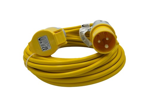 110v yellow extension lead - 110v,