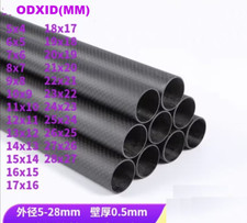 2Pcs 5-28mm(OD) Thick 0.5mm 3k