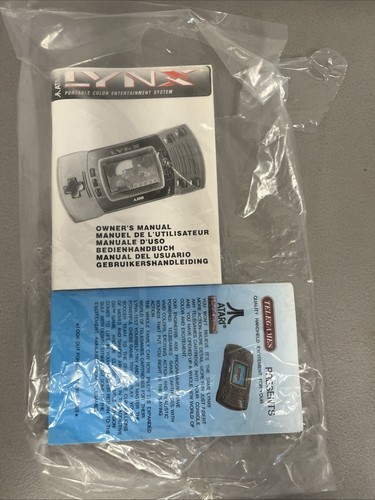 Atari lynx console manual - console,