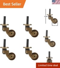 Solid Brass Caster Set of 4 -