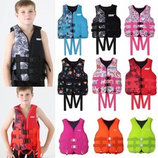 2025 Kids Adults Life Jacket Swimming Floating Surf Zip Vest Buoyancy Aid Jacket