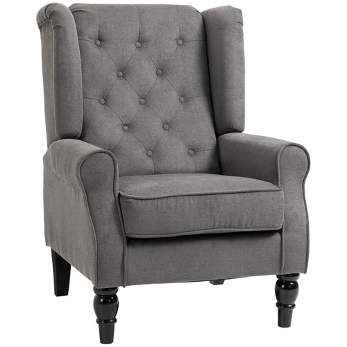 Accent armchair retro tufted - armchair,